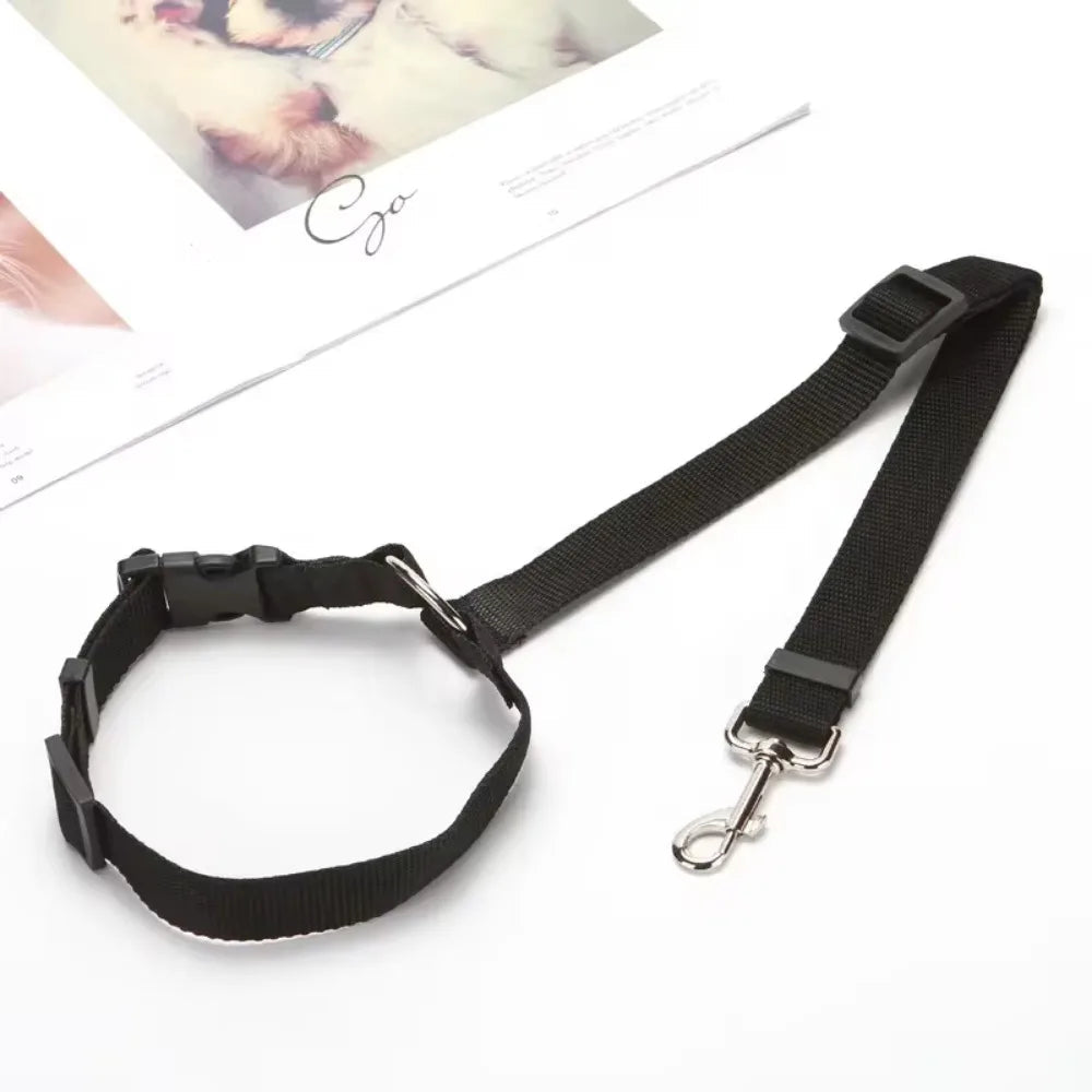Adjustable Nylon Pet Car Seat Belt & Comfort Harness