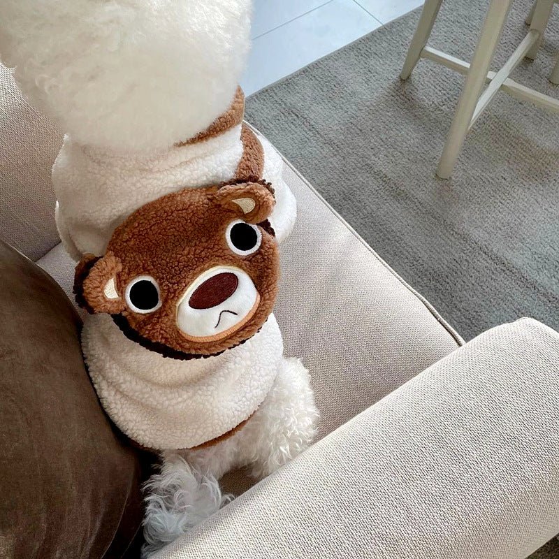 Cozy Pet Hoodie with Bear Mini Bag