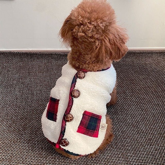 Cozy Pet Fleece Vest and Scarf Set for Winter Warmth
