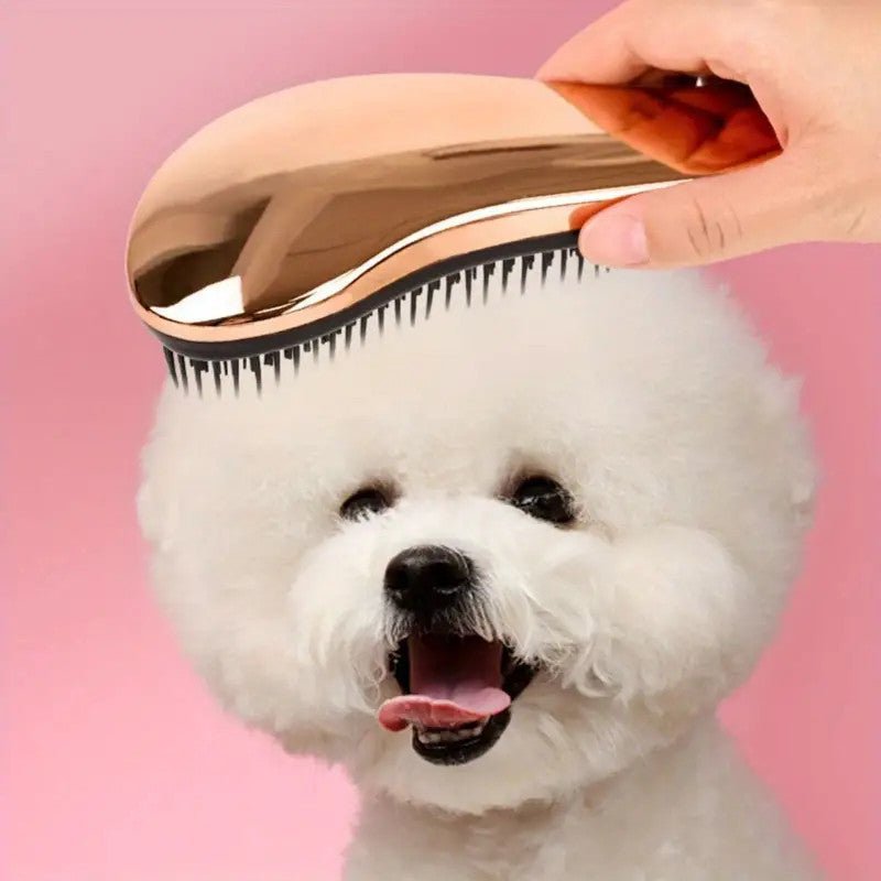 Dual-Function Dog Grooming Comb & Massage Brush