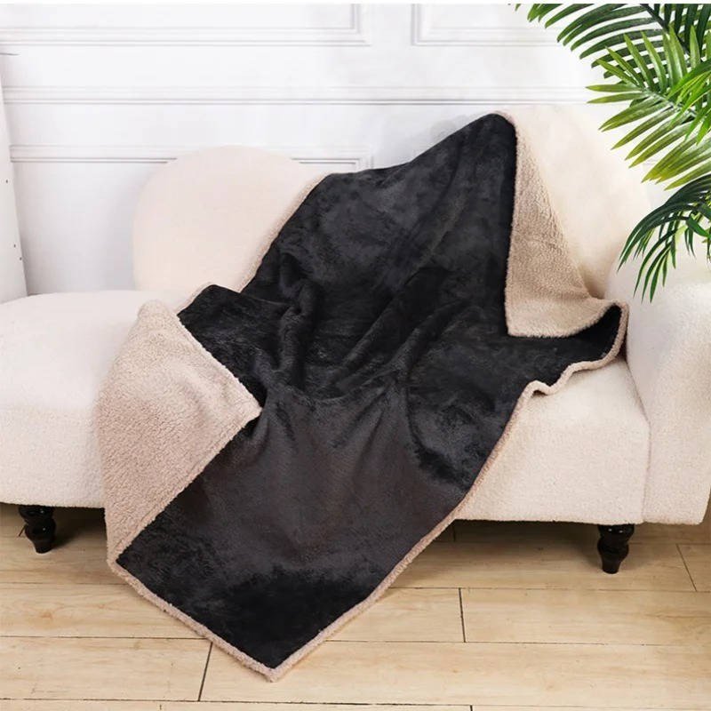 Unisex Dual-Sided Waterproof Pet Blanket for Dogs & Cats
