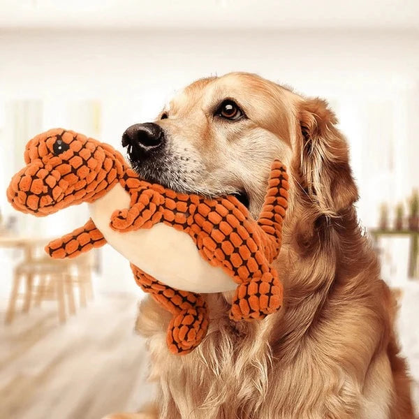 Indestructible Plush Dog Toy for Aggressive Chewers