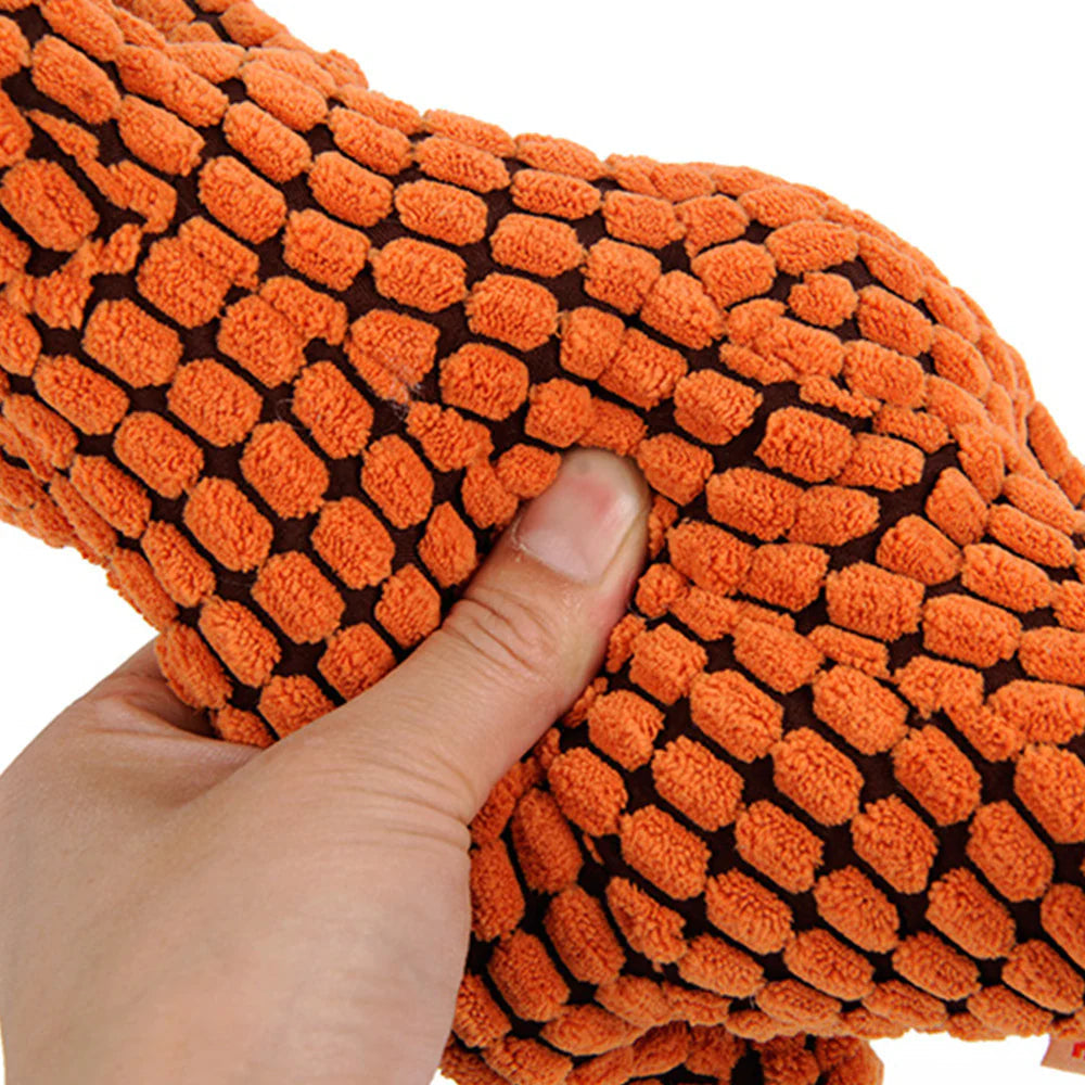 Indestructible Plush Dog Toy for Aggressive Chewers