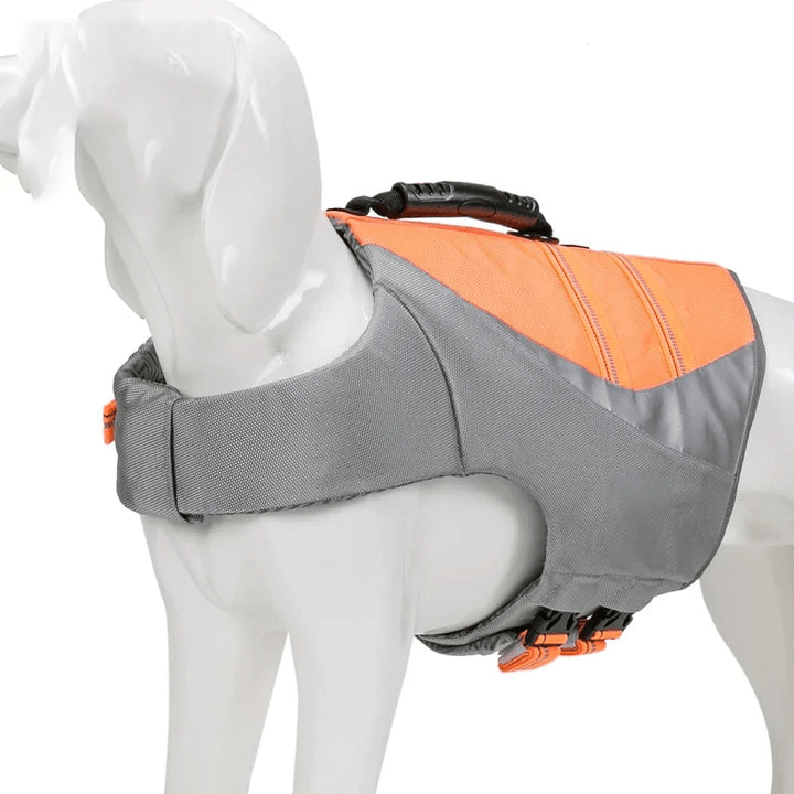 Dog Life Jacket with Adjustable Straps - High Visibility Pet Float Vest