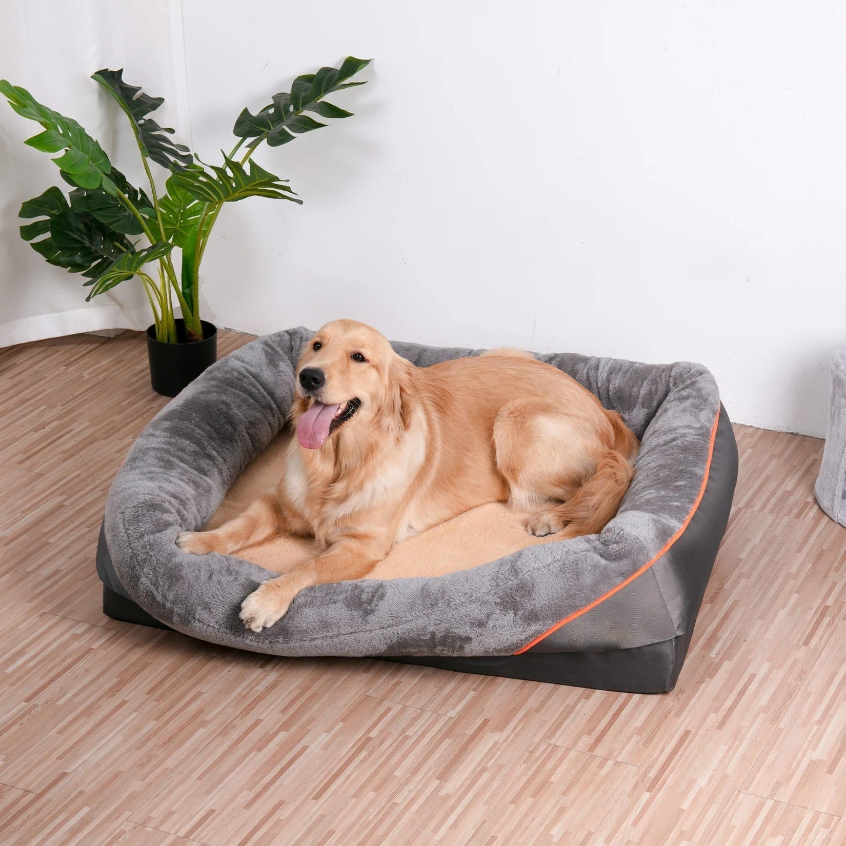 Orthopedic Dog Bed with Waterproof & Anti-Slip Base