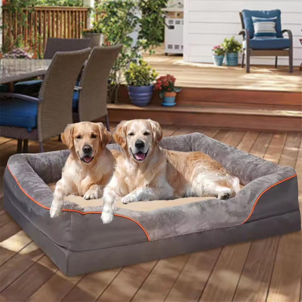 Orthopedic Dog Bed with Waterproof & Anti-Slip Base