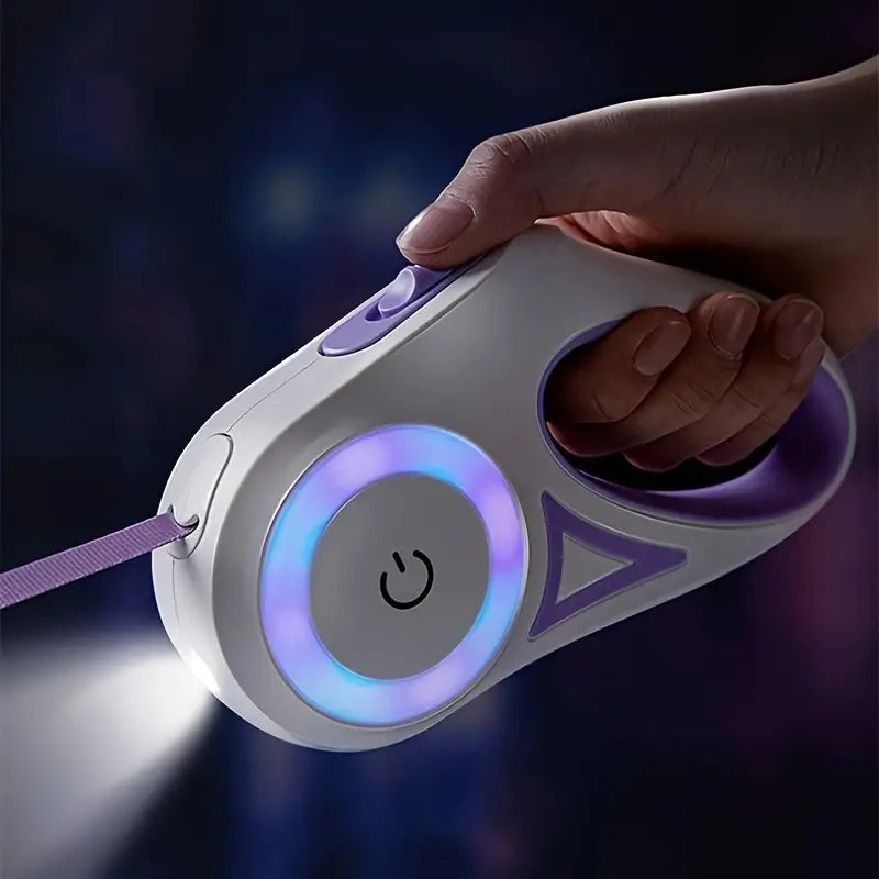 LED Safety Dog Leash for Night Walks - 5m High Visibility