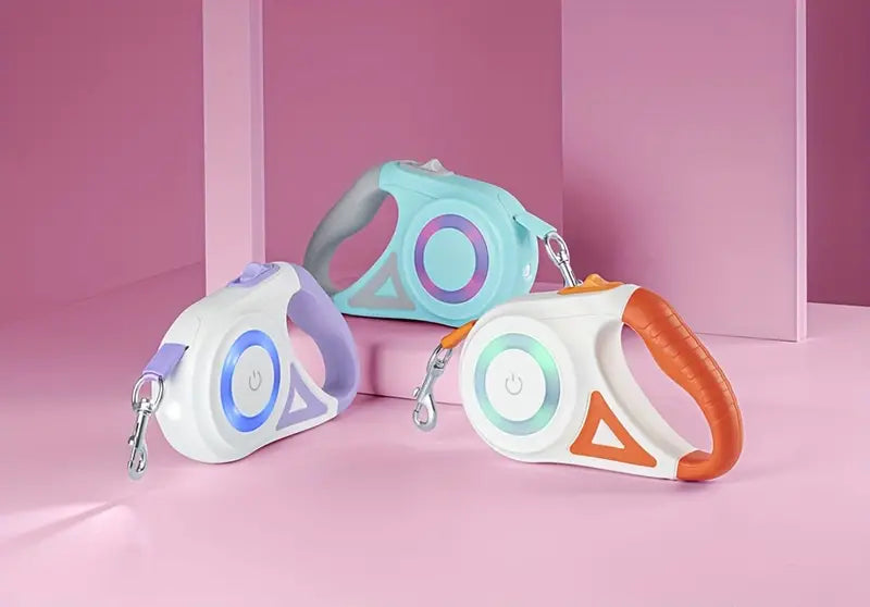 LED Safety Dog Leash for Night Walks - 5m High Visibility