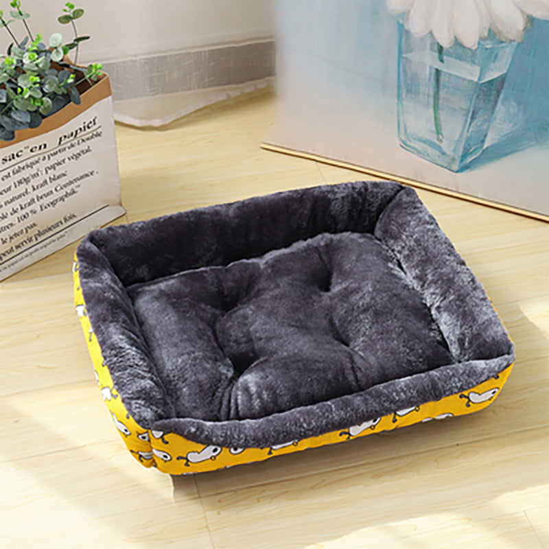Plush Fabric Pet Sofa Bed for Dogs - Cozy & Stylish Design