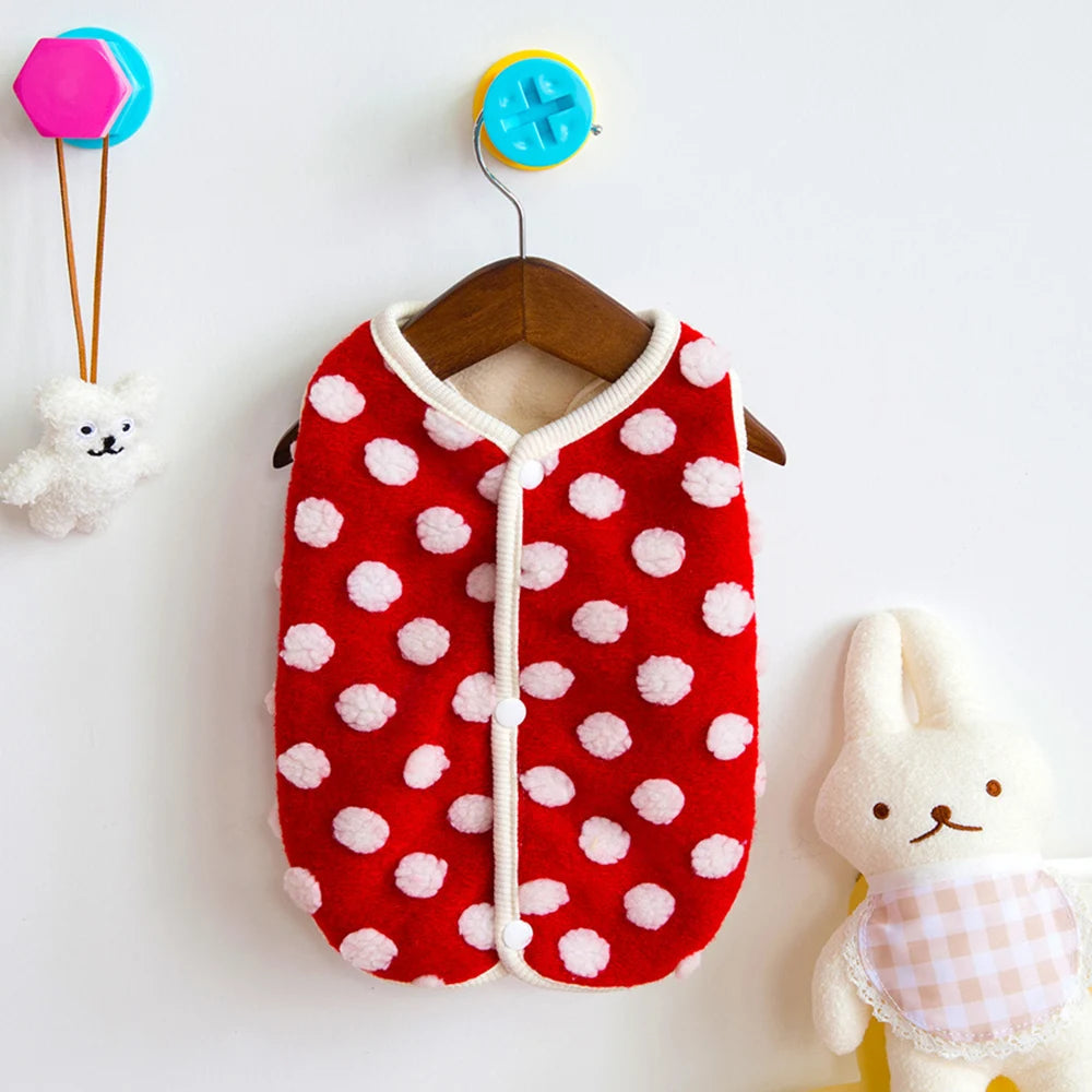Dog Fleece Jacket for Small Breeds - Warm & Stylish Winter Coat