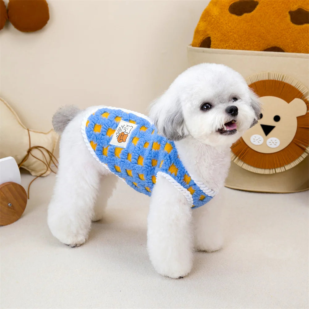 Dog Fleece Jacket for Small Breeds - Warm & Stylish Winter Coat