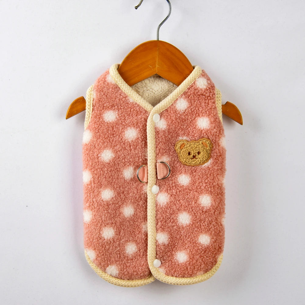 Dog Fleece Jacket for Small Breeds - Warm & Stylish Winter Coat