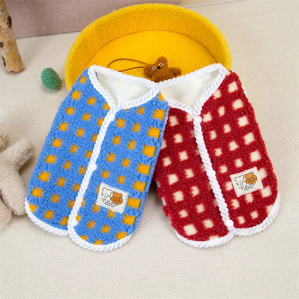 Dog Fleece Jacket for Small Breeds - Warm & Stylish Winter Coat