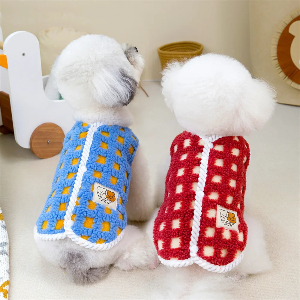 Dog Fleece Jacket for Small Breeds - Warm & Stylish Winter Coat