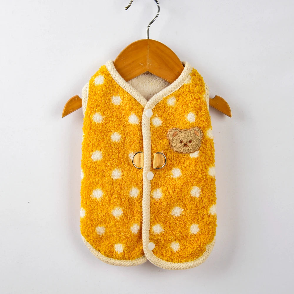 Dog Fleece Jacket for Small Breeds - Warm & Stylish Winter Coat