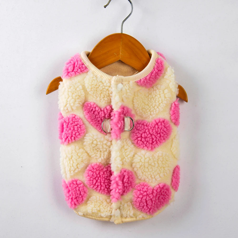 Dog Fleece Jacket for Small Breeds - Warm & Stylish Winter Coat