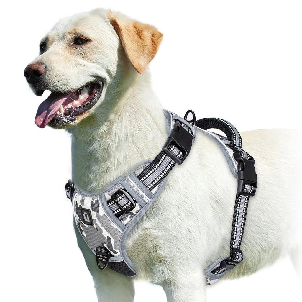 Breathable Adjustable Padded No-Pull Pet Harness