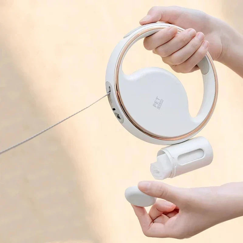 Retractable Dog Leash with Flashlight