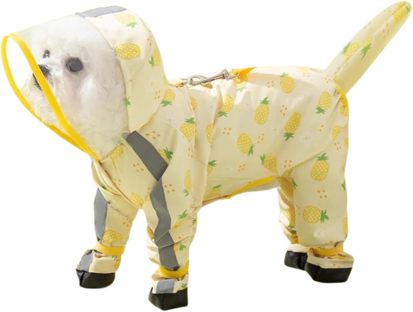 Small Dog Waterproof Raincoat & Booties Set for Rainy Weather