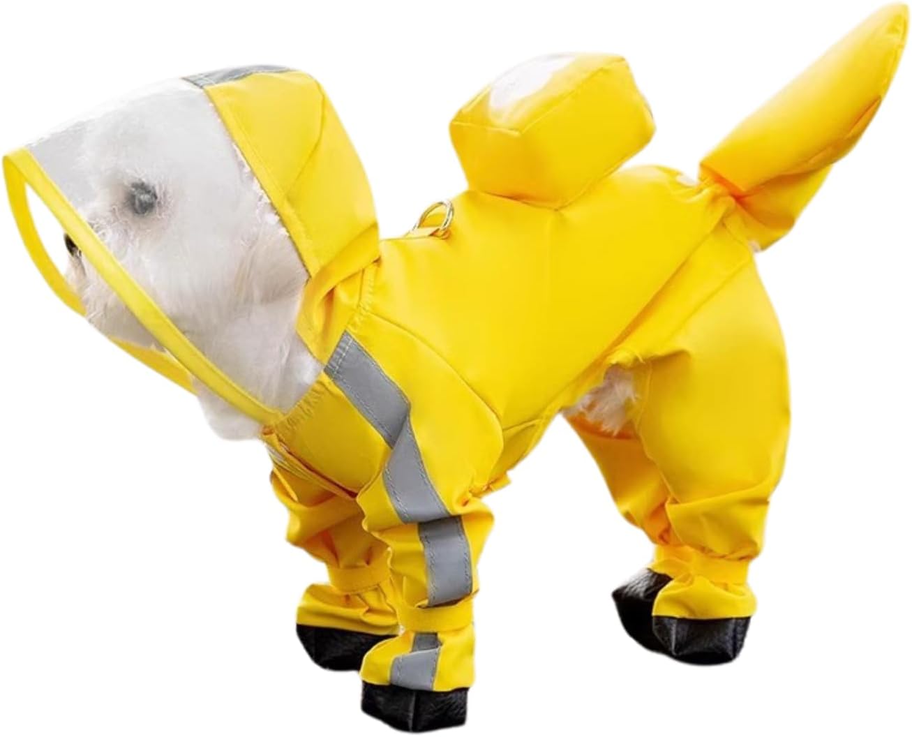 Small Dog Waterproof Raincoat & Booties Set for Rainy Weather