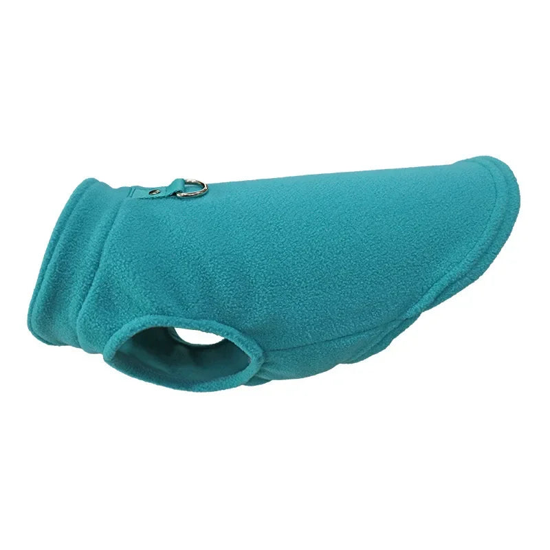 Small Dog Thermal Fleece Cold Weather Coat with D-Ring