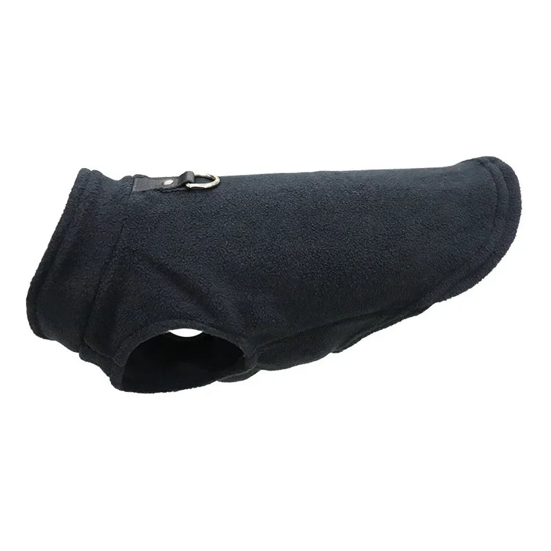 Small Dog Thermal Fleece Cold Weather Coat with D-Ring