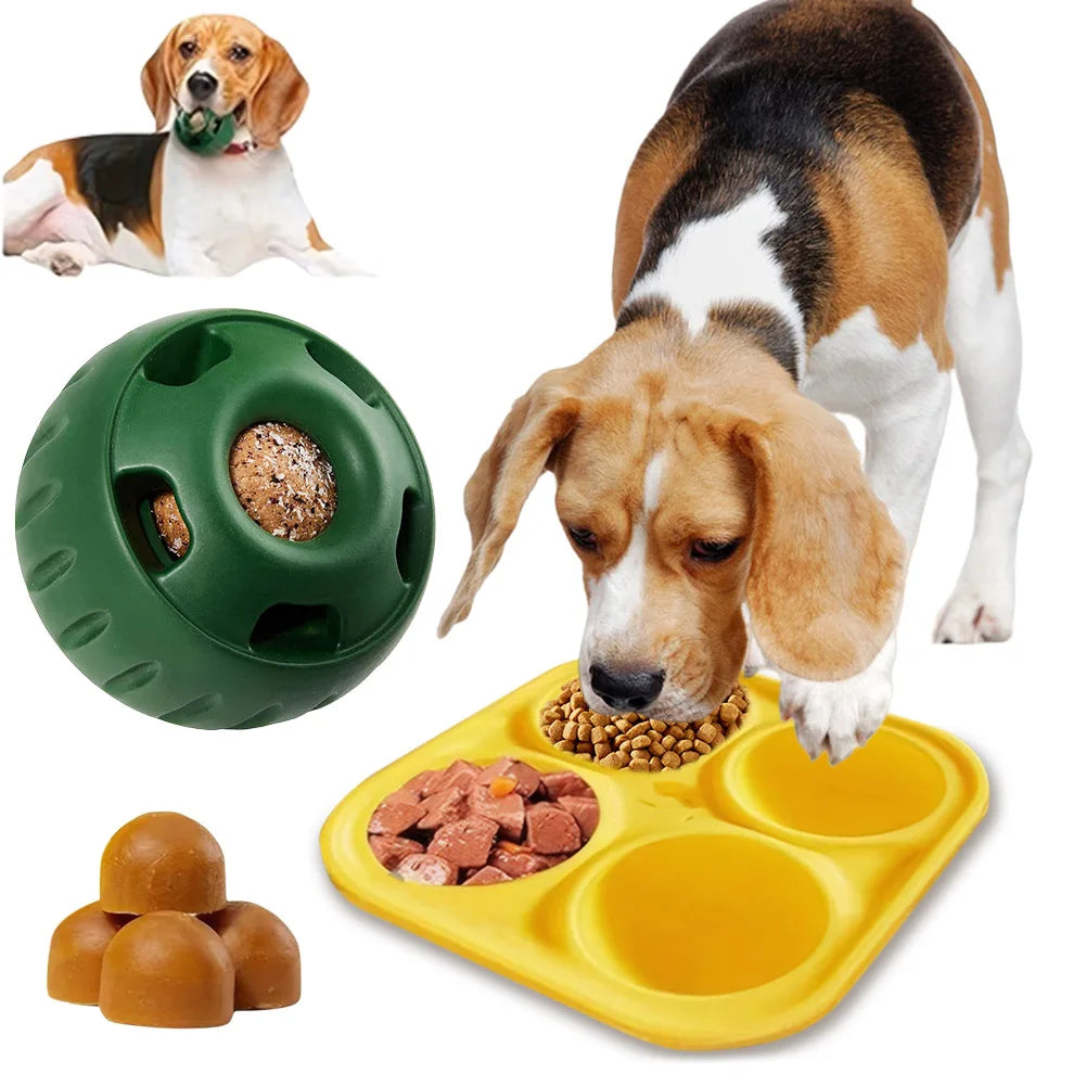 Unisex Silicone Pet Slow Feeder and Chew Toy