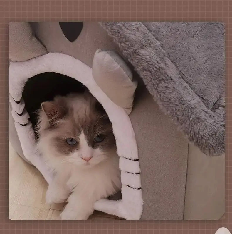 Washable Corduroy Dog House for Small Dogs – All-Season Comfort