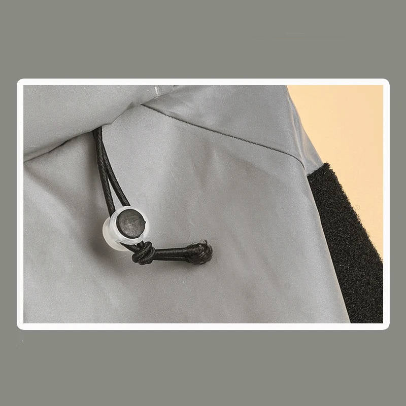 Dog Raincoat with Adjustable Hood & Reflective Strips